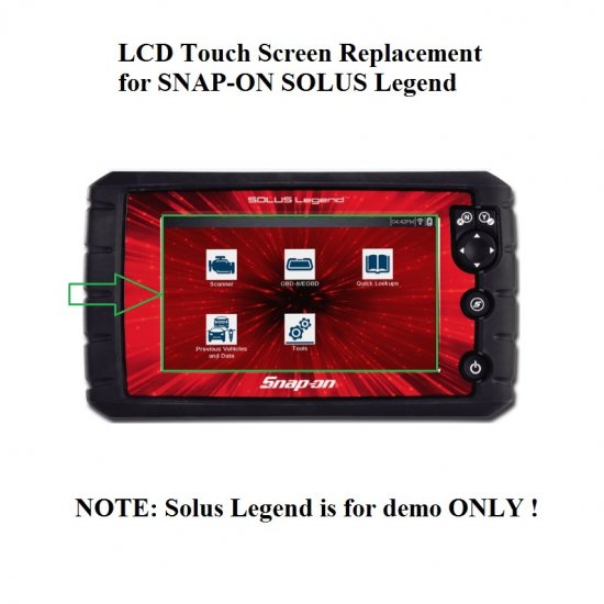 LCD Touch Screen Digitizer for Snapon SOLUS Legend EESC336SnapOn
